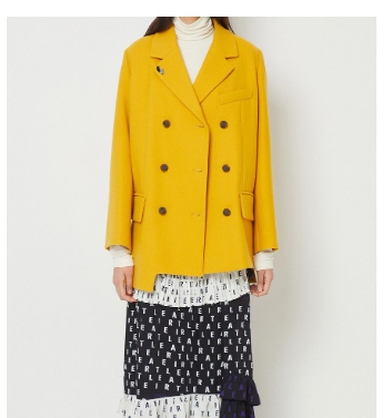 럭키슈에뜨 더블 브레스트 울 자켓 36 사이즈--2