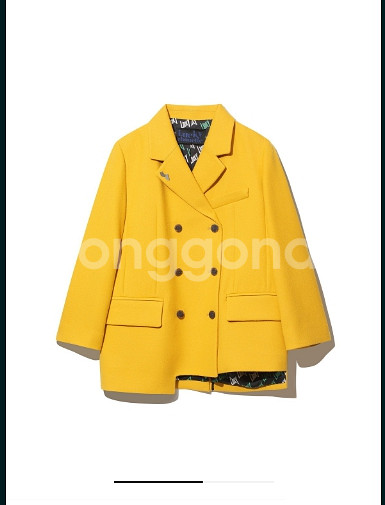 럭키슈에뜨 더블 브레스트 울 자켓 36 사이즈--0