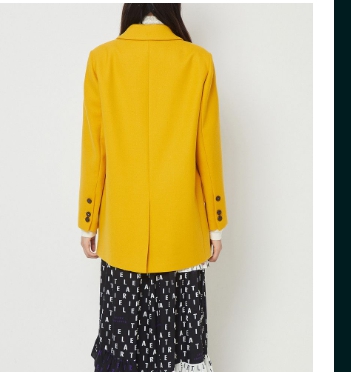 럭키슈에뜨 더블 브레스트 울 자켓 36 사이즈--3