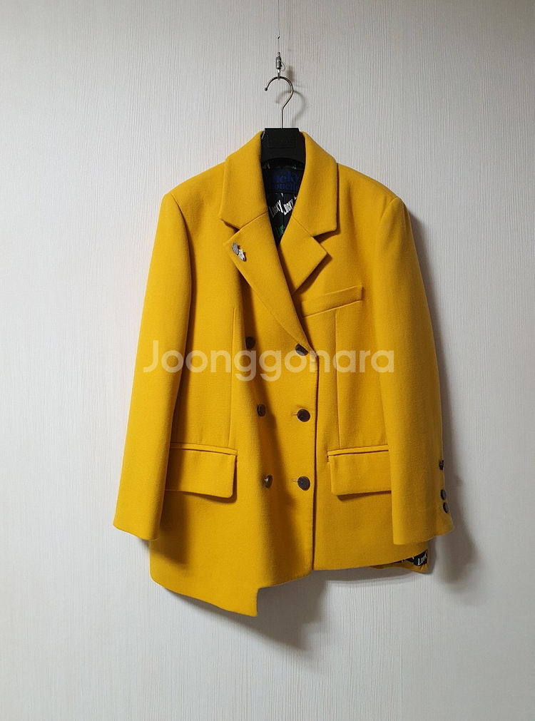 럭키슈에뜨 더블 브레스트 울 자켓 36 사이즈--5