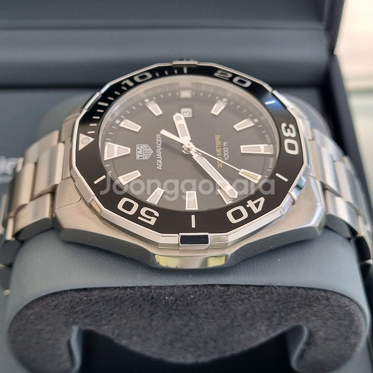 태그호이어 아쿠아레이서 쿼츠 검판 43mm(2020년식)--5