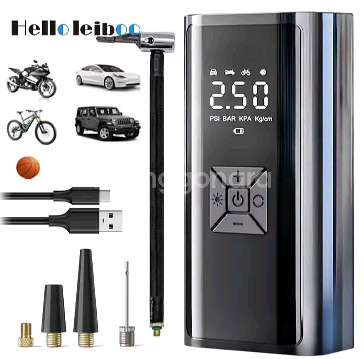 휴대용 자동차 공기주입기 새상품--0