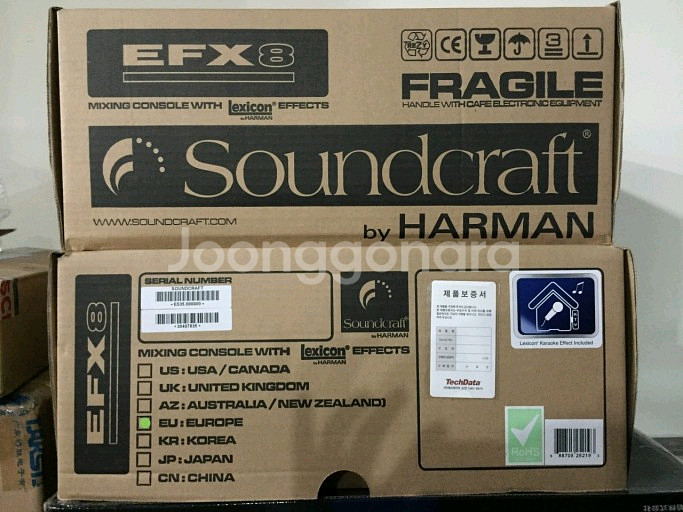 사운드크래프트 efx8 8채널오디오믹서 판매--0