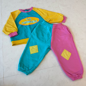 채니블라썸 파스텔 상하복 s사이즈