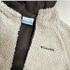 남아 130 콜롬비아 뽀글이 점퍼 외투 . 정품 . 상태 좋음