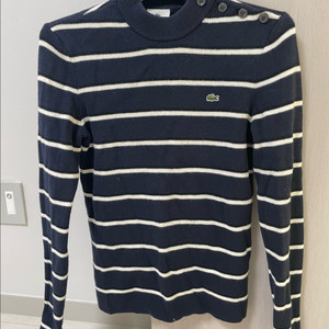 라코스테 스트라이프 니트 스웨터