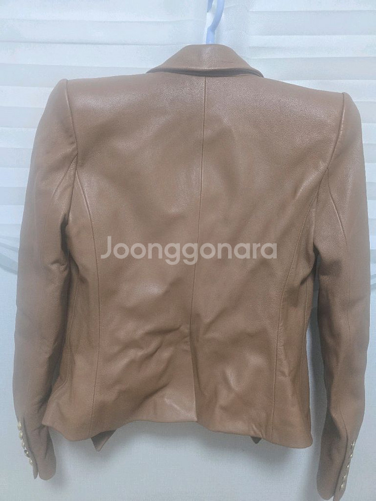 (미착용) 라젠스 여성 가죽자켓 (사이즈 4)--11