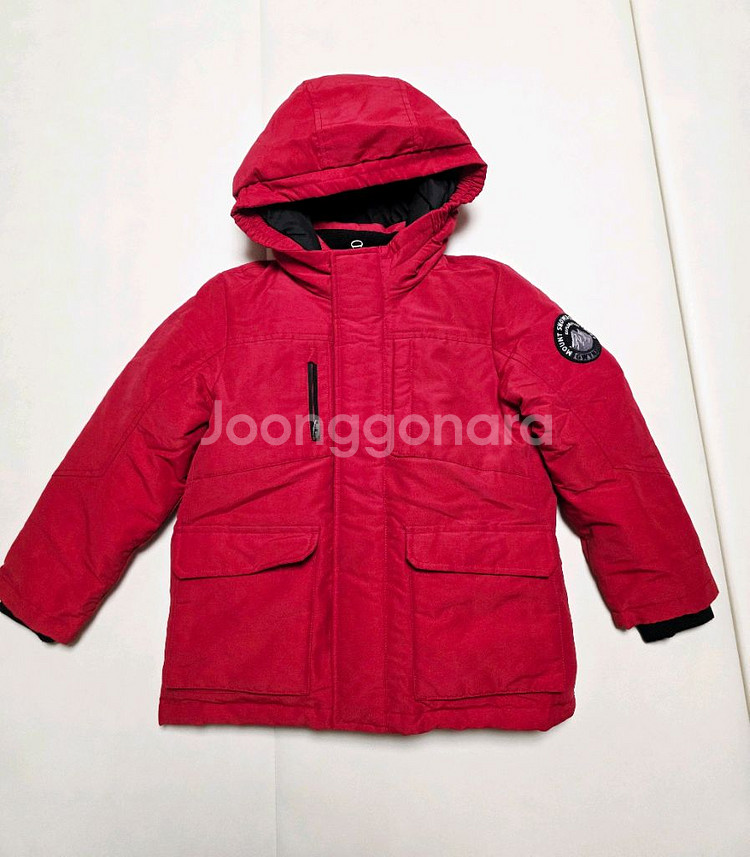 테이트 키즈 아동 오리털 덕다운 패딩 140 (130가능) 레드--0