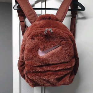나이키 퍼 백팩 브라운 핑크 여성 주니어 키즈 미니 가방 페이크 인조 은사 인조 페이크 브릭 다크 포니