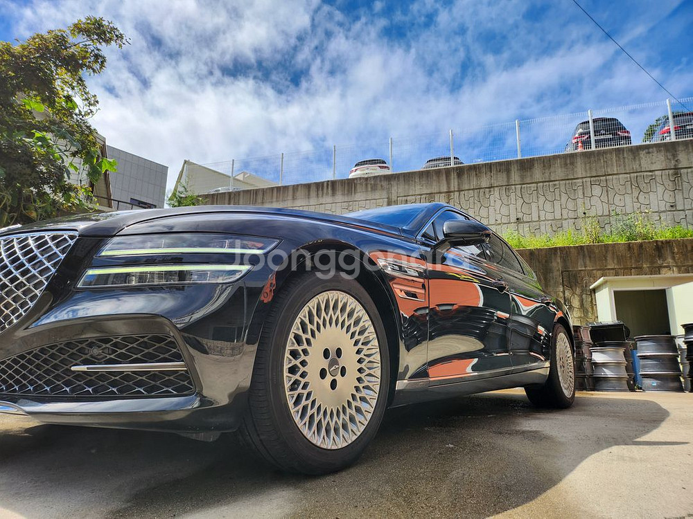 올뉴 제네시스 G80 19인치 불판휠 순정휠 중고휠 팝니다--0