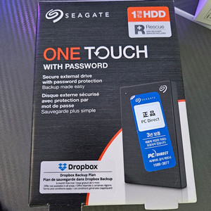 씨게이트 1TB 외장하드 one touch (미개봉)