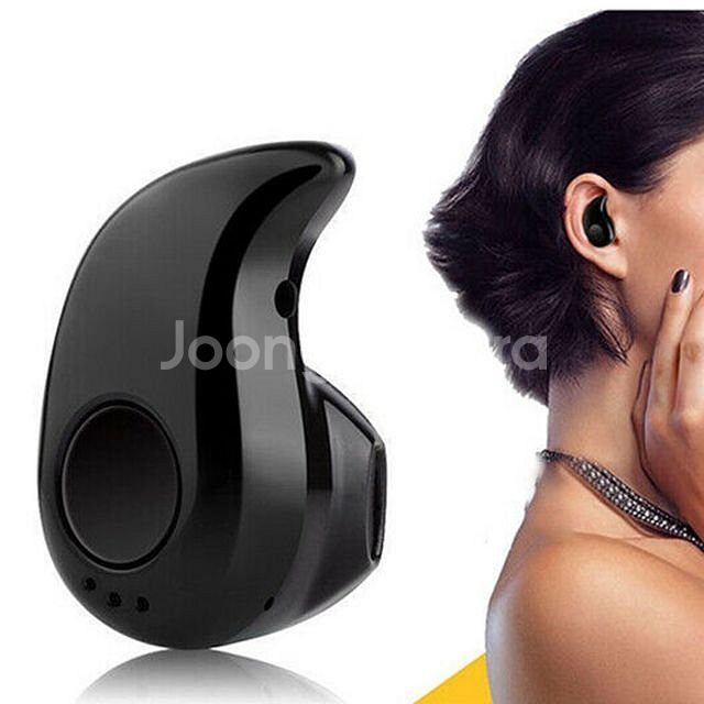 새 검정색 미니 무선 블루투스 이어폰 휴대용 스테레오--0