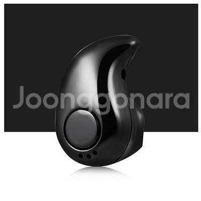 새 검정색 미니 무선 블루투스 이어폰 휴대용 스테레오--3