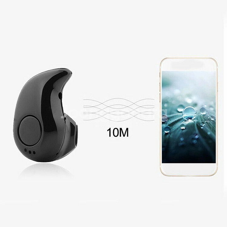 새 검정색 미니 무선 블루투스 이어폰 휴대용 스테레오--1