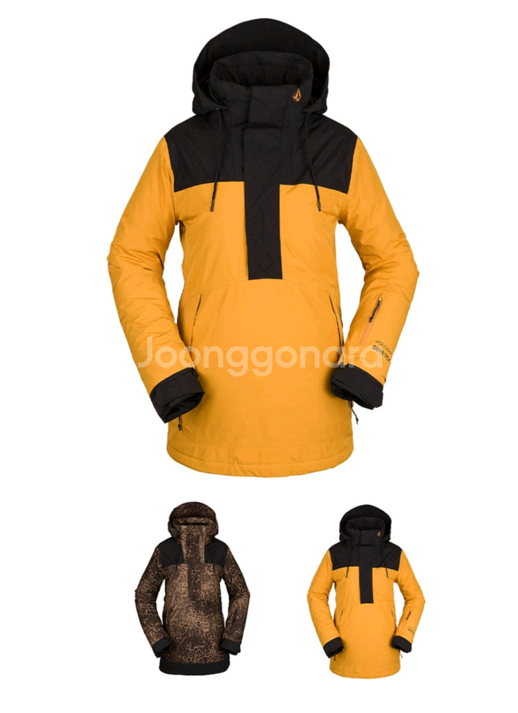 여성용 볼컴 고어텍스 스노우보드 아노락 m--1