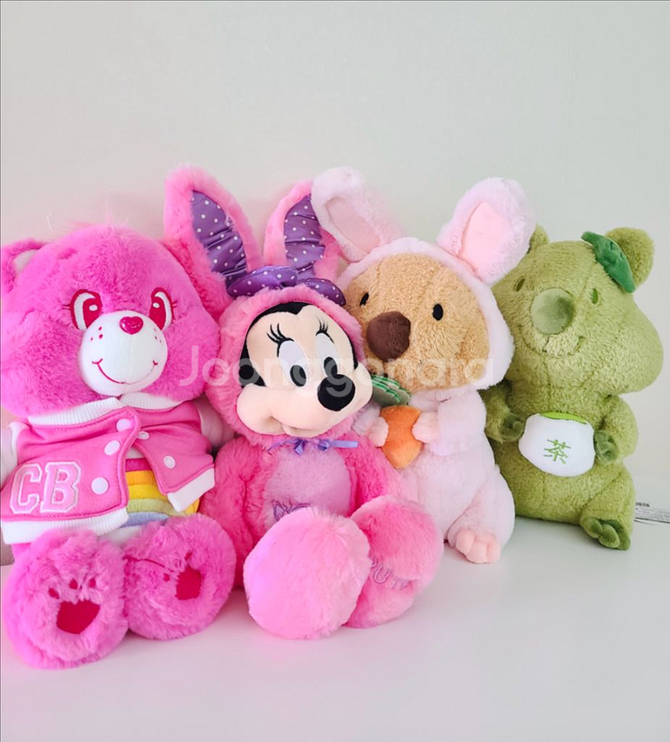 디즈니 미니마우스 케어베어 쿼카 토끼 말차 인형 핑크 미국빈티지 샵 홈 카페 인테리어 소품 신혼집 결혼선물--0