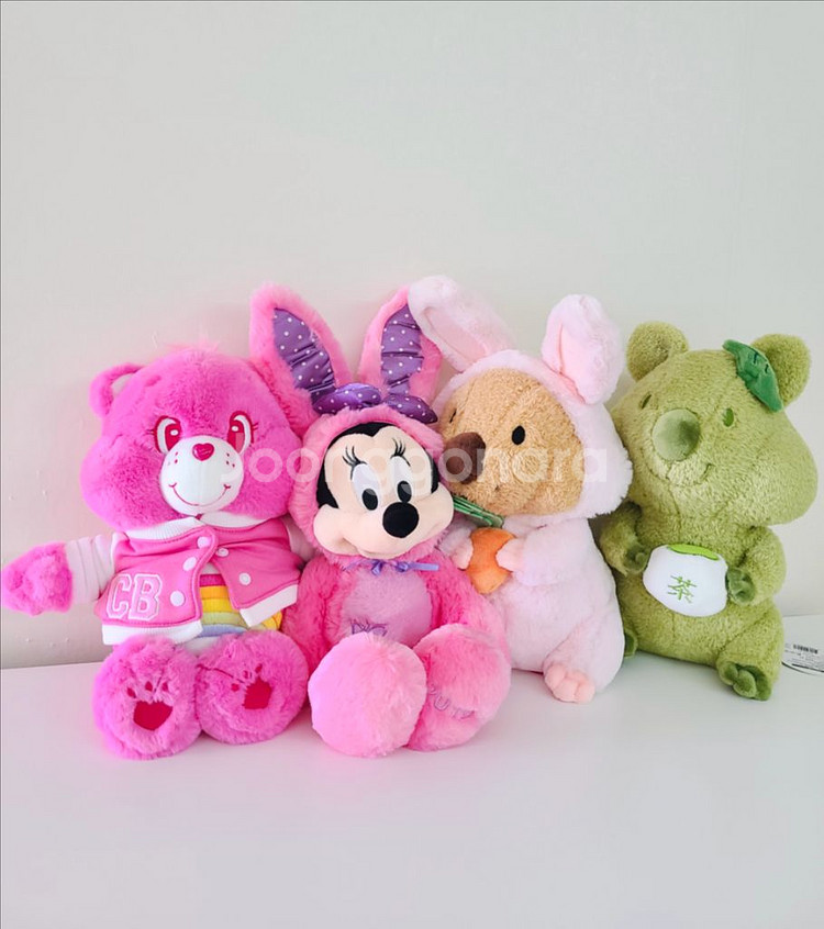 디즈니 미니마우스 케어베어 쿼카 토끼 말차 인형 핑크 미국빈티지 샵 홈 카페 인테리어 소품 신혼집 결혼선물--5
