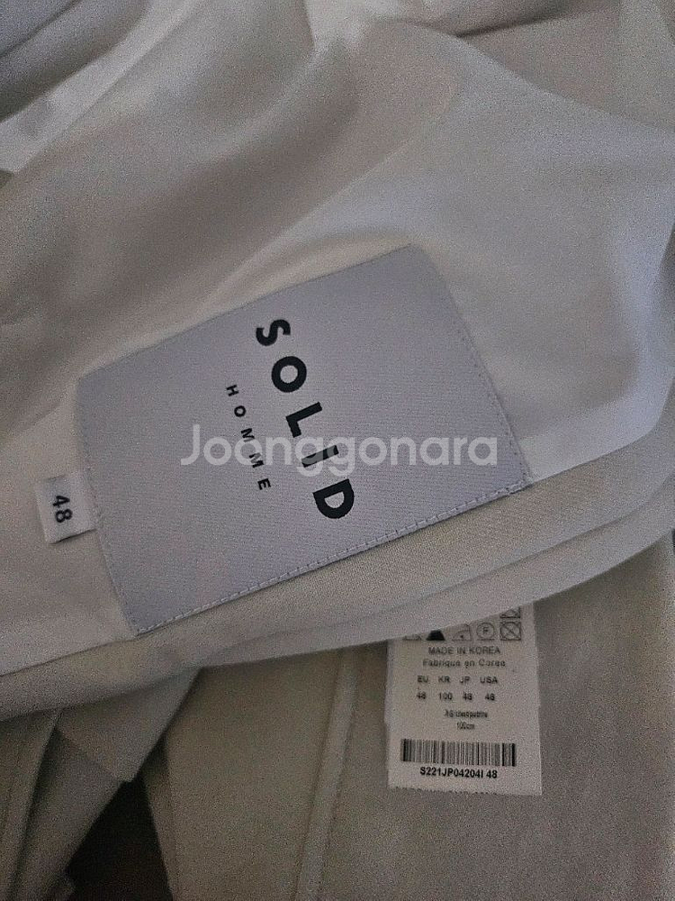 [거의 새것] 솔리드옴므 포켓 크롭 자켓 점퍼 48--4