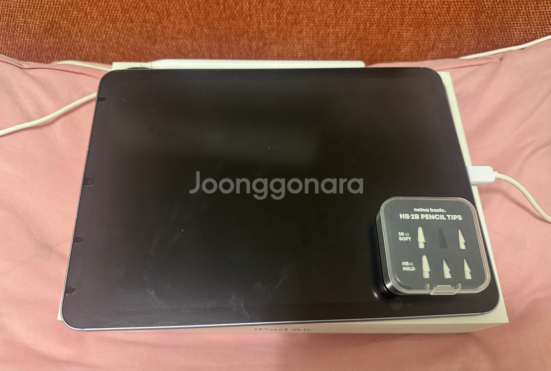 아이패드5 64GB 와이파이 퍼플 , 애플펜슬2--0