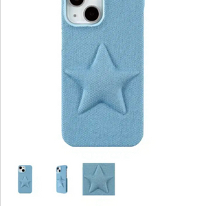 더소프트아이보리 아이폰12 미니 스타 쿠션 케이스 (블루)