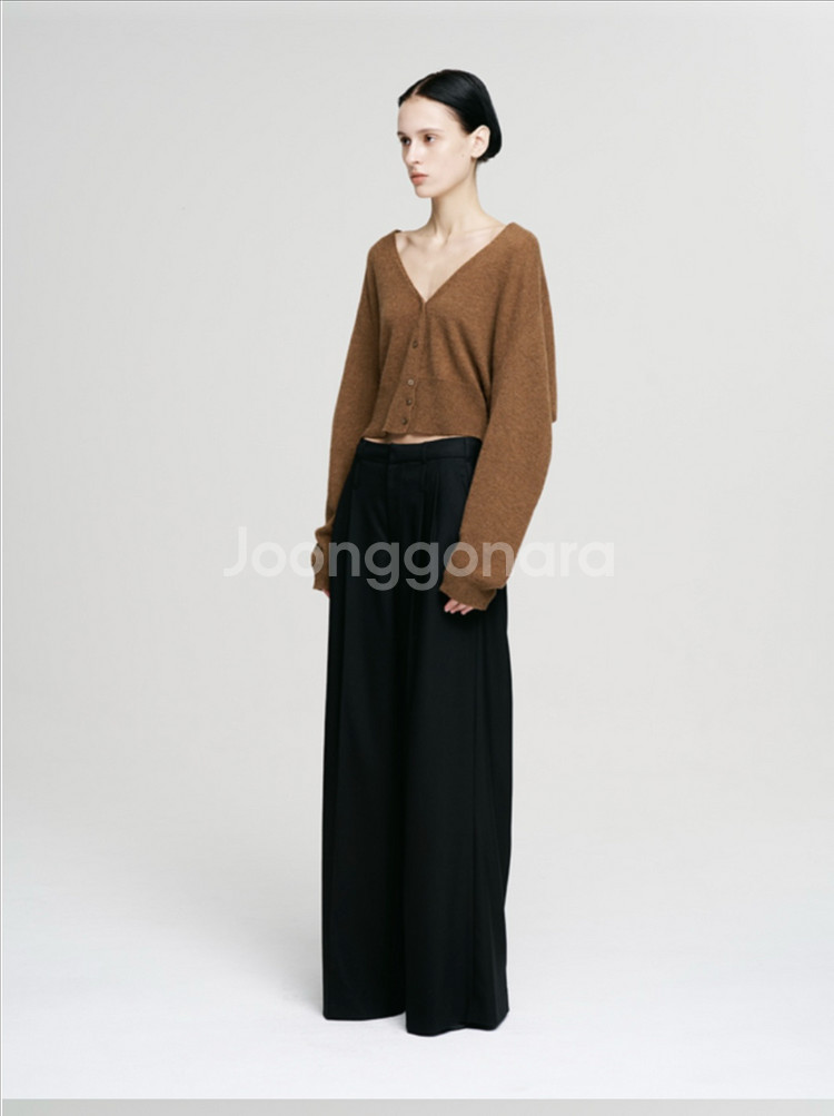 후왓웨어 리떠블유 라글랑 캐시미어가디건 /화이트m--1