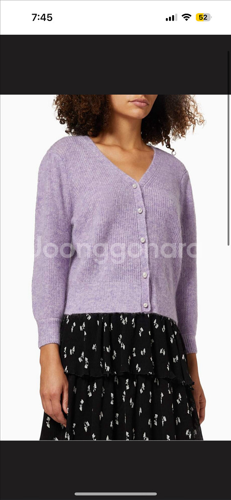 마쥬 진주버튼 모헤어 가디건 1사이즈--1