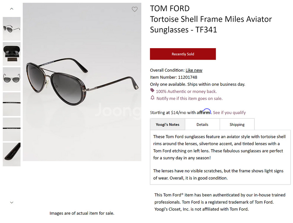 톰포드 TOM FORD 이태리 명품 MILES 보잉 선글라스 0086--7