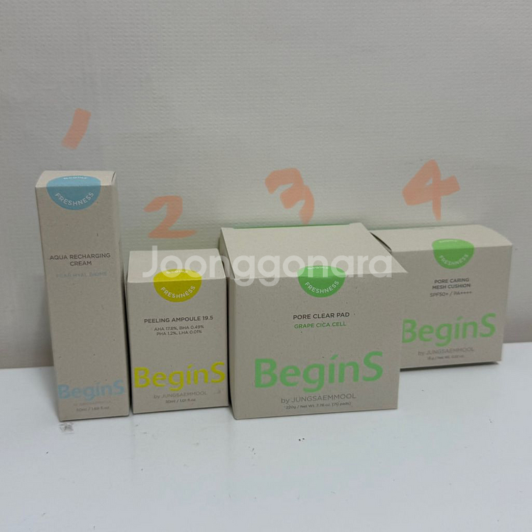 정샘물 필링 앰플 크림 토너 패드 쿠션--3