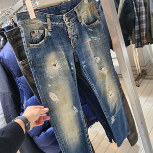디스퀘어드 정품 23사이즈 디스트로이드 데님 진