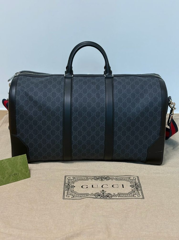 한 번도 사용 못한 [구찌 더플백] 보스턴백 807704503 풀세트--1