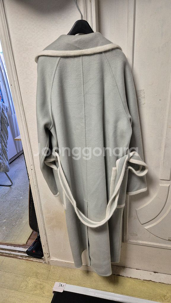 비아드젠 앙고라 테이핑 핸드메이드코트 울90 캐시10--6