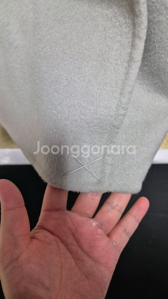 비아드젠 앙고라 테이핑 핸드메이드코트 울90 캐시10--7