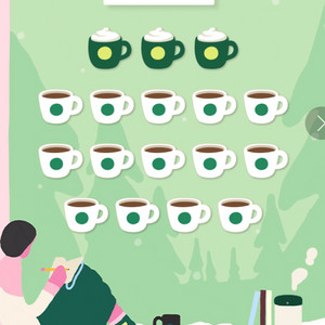 스벅 프리퀀시 일반 1600원씩 판매해요