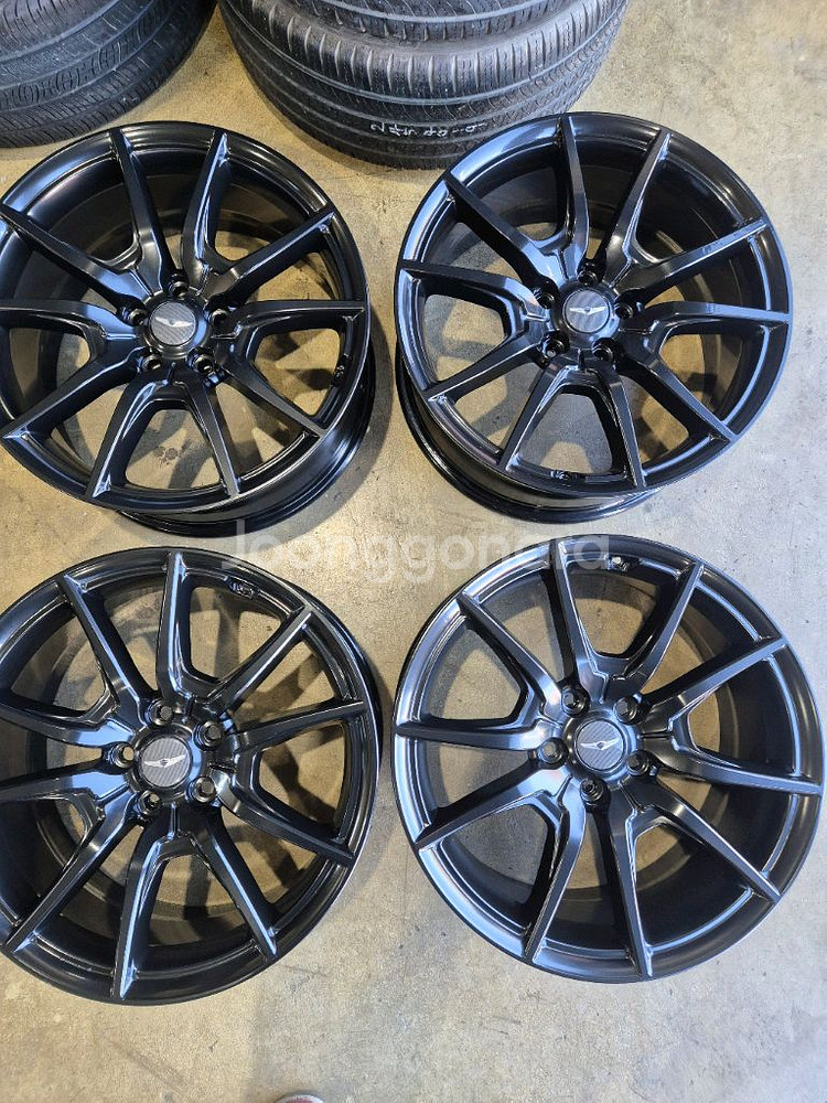 G70 19인치 블랙 휠 (분체도장 후 미장착)--0