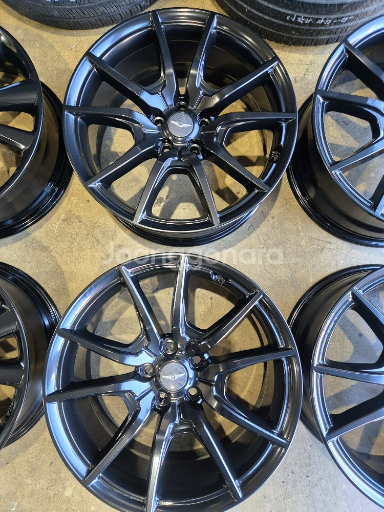 G70 19인치 블랙 휠 (분체도장 후 미장착)--1