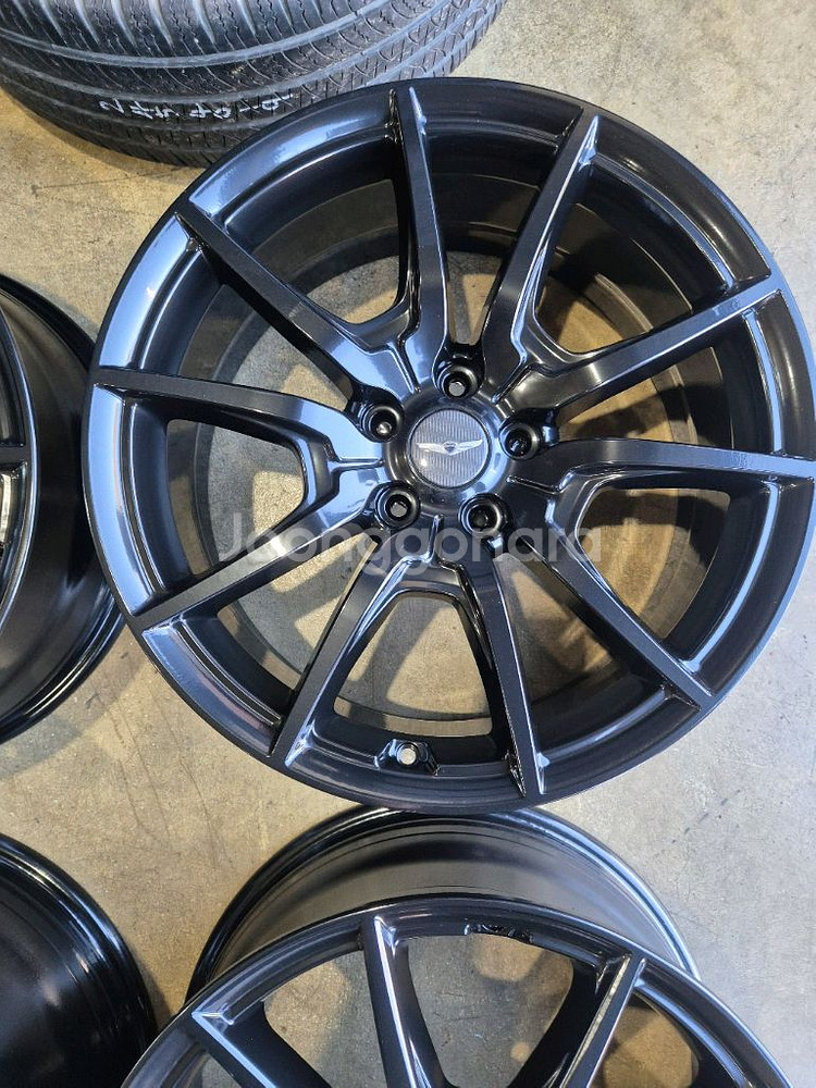 G70 19인치 블랙 휠 (분체도장 후 미장착)--5