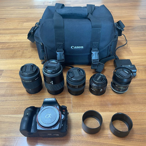 소니 A57 + 렌즈 4+1종 판매합니다