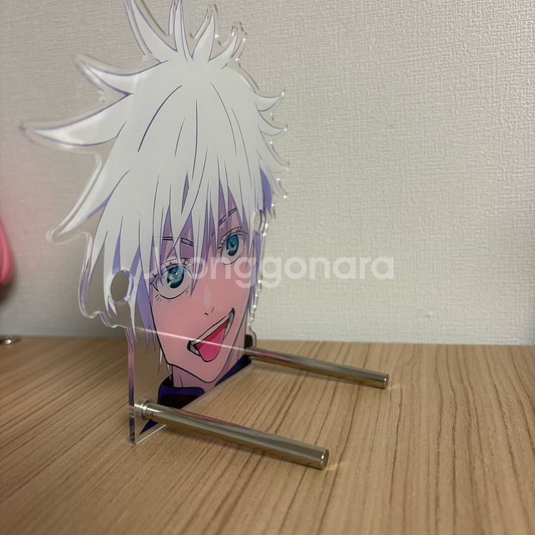 주술회전 고죠 사토루 아크릴스탠드 안경거치대--1