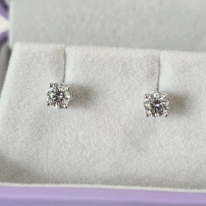 골든듀 타임리스이터널 3C 귀걸이 18k 화이트골드 3부