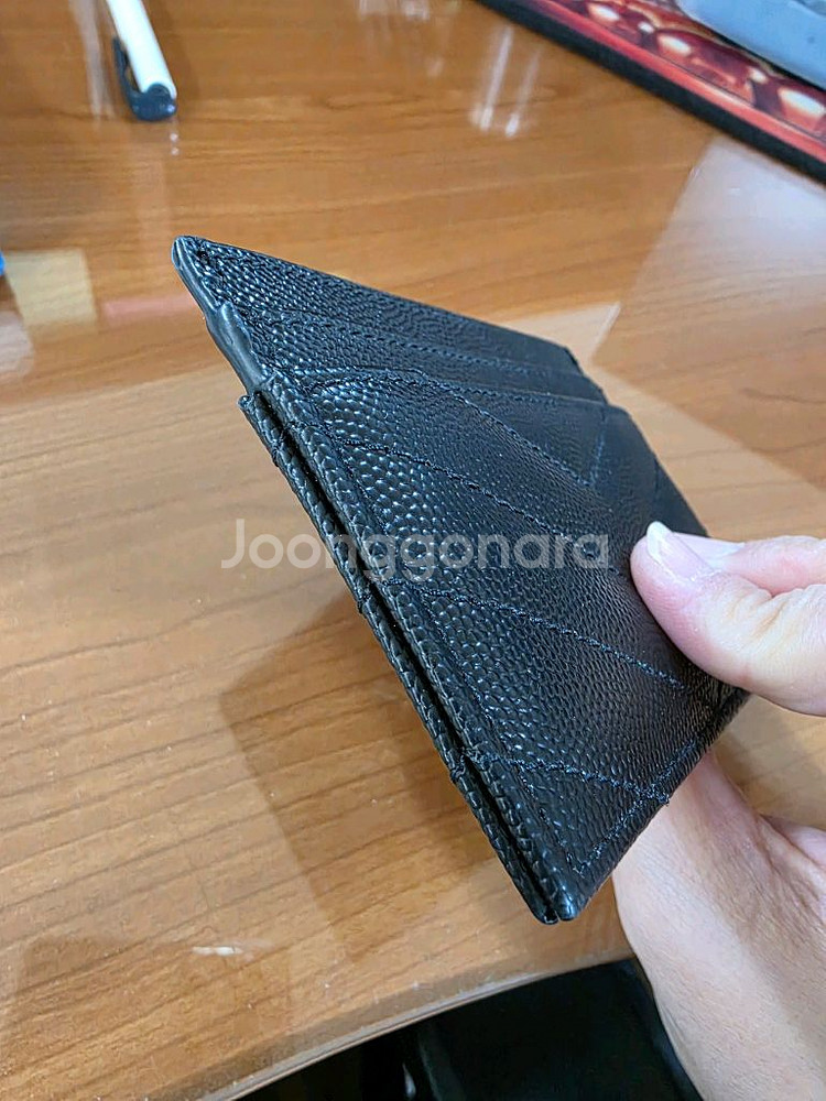 생로랑 YSL 로고 카드지갑--4