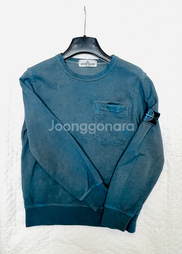 스톤아일랜드 주니어 핸드페인트 더스트 이펙트 맨투맨 6--1