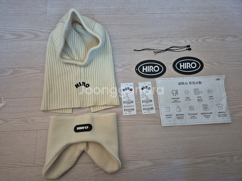 히로 니트 바로클라바 니트 헤어밴드 이어머프 mlb 엠엘비 털모자 일괄110 120 130--0