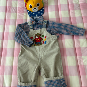 미키하우스 모자남방오버올즈세트