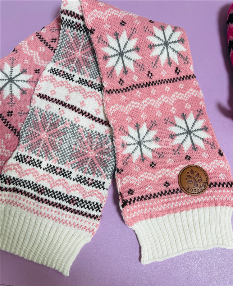 (새상품)아동 핑크목도리&장갑세트--2