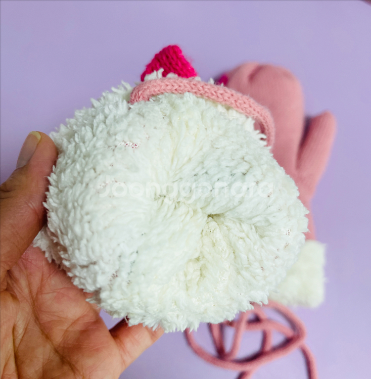 (새상품)아동 핑크목도리&장갑세트--5