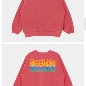 glgk 히로 지엘 멀티로고 맨투맨 어덜트 레드 L