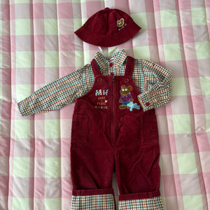 미키하우스 모자 남방 오버올즈세트