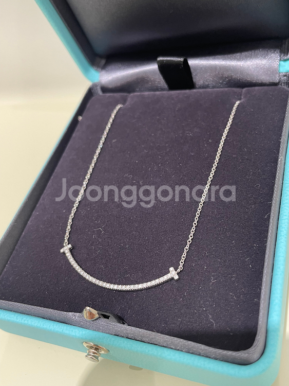 티파니 T 스마일 다이아 목걸이 18K--2