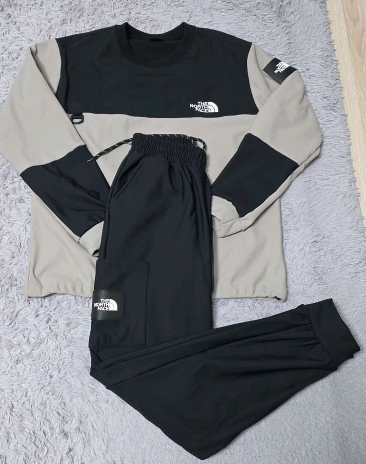 노스페이스 맨투맨 기모 트레이닝복 세트--1