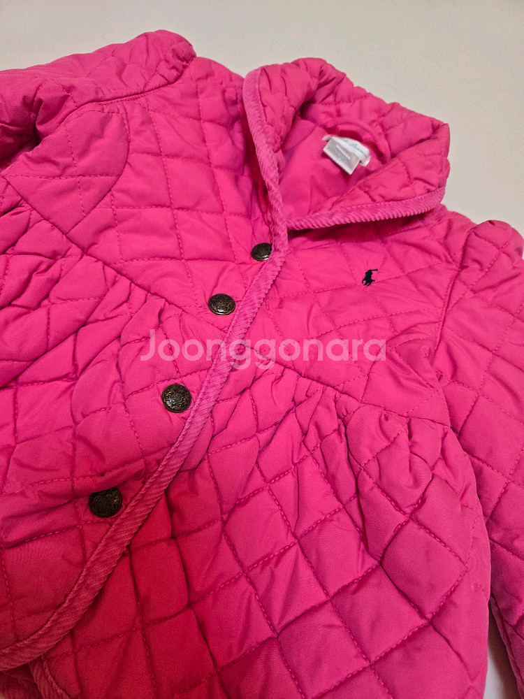 폴로 랄프로렌 퀼팅 패딩점퍼 여아--0